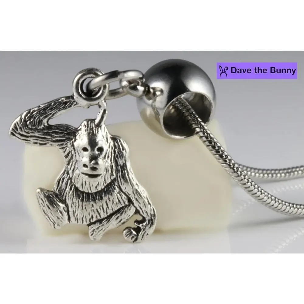 Orangatang Necklace - Funky Monkey Animal Jewelry